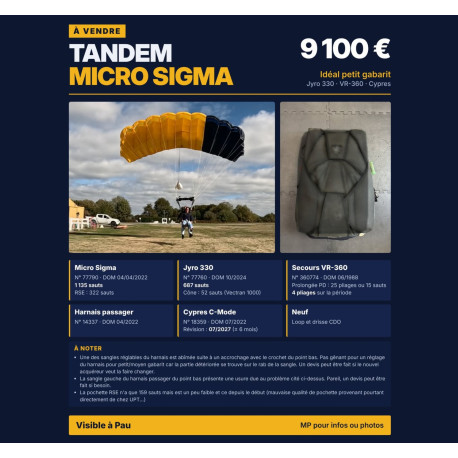 Tandem Micro Sigma Jyro 330 • VR-360 • Cypres